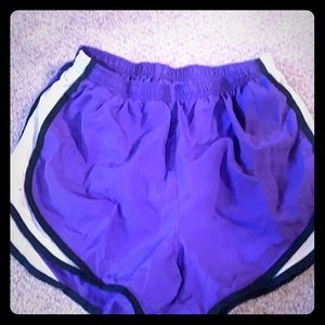 Purple nike shorts